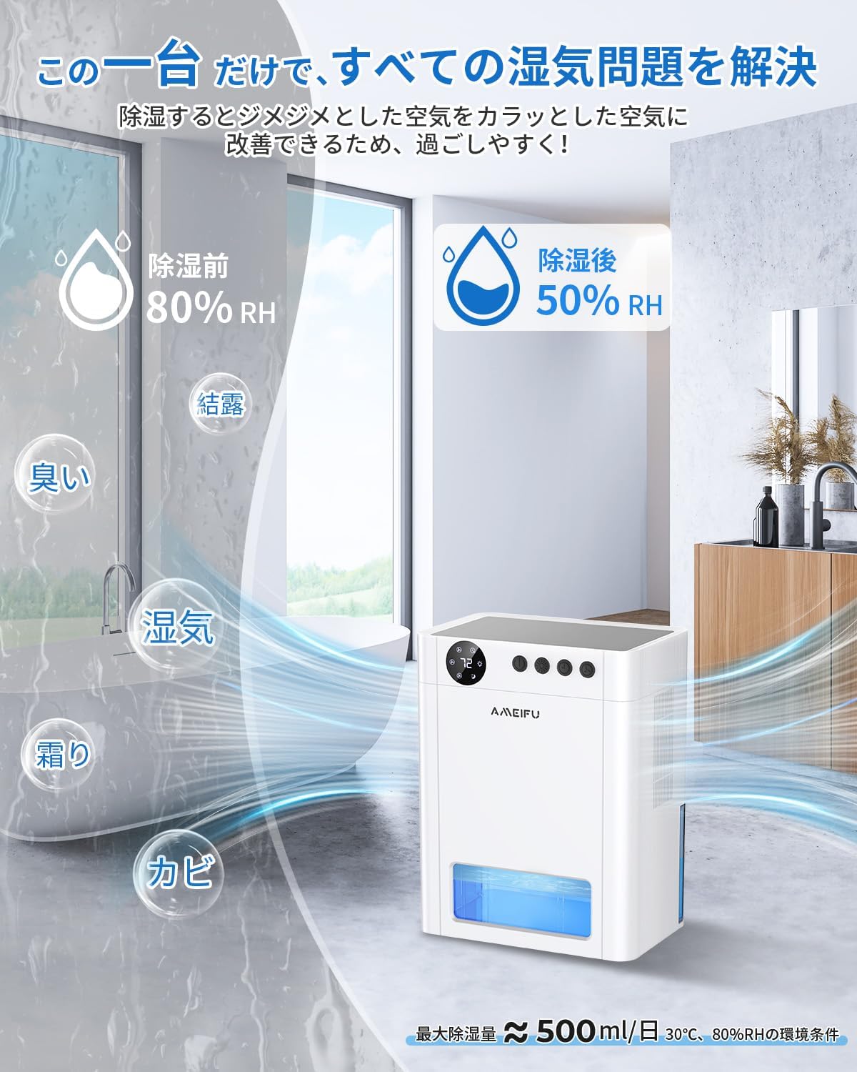 除湿機 2024 最新 仕様 除湿 空気清浄 1台2役 強力除湿 ペルチェ式 